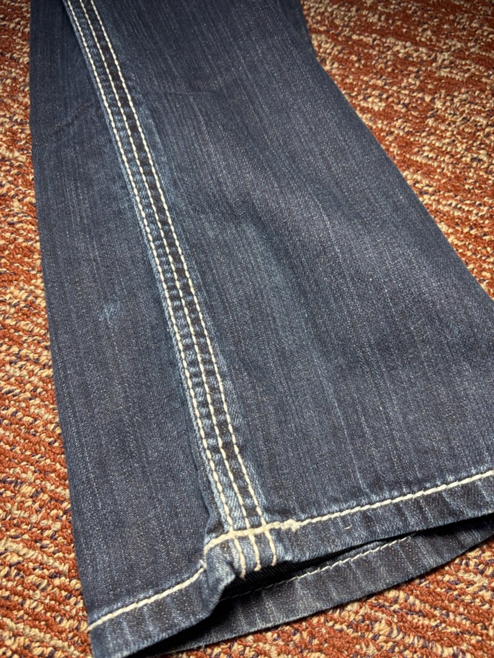 Vintage Y2K Buckle BKE Stella boot dark wash low rise stretch denim women’s 28 - Picture 6 of 13